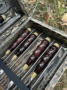 Дерев'яний кейс із набором шампурів «АВАНГАРД»