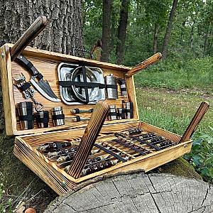 Дерев'яний кейс із набором шампурів «ЗОДІАК»