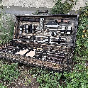 Кейс дерев’яний з набором шампурів «МОНАРХ»