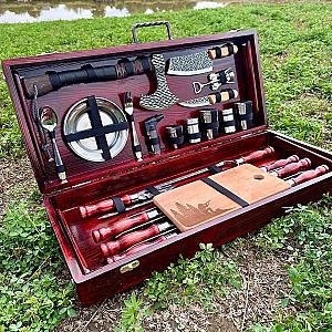 «FireSet»: набір шампурів у кейсі з дерева