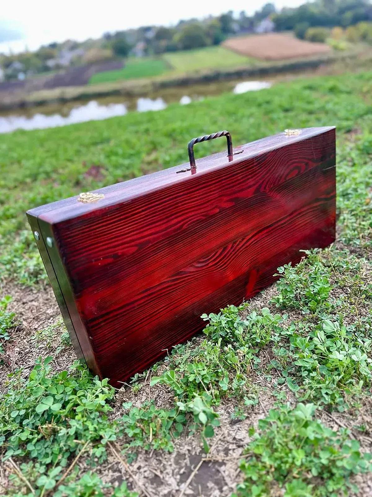 «FireSet»: набір шампурів у кейсі з дерева