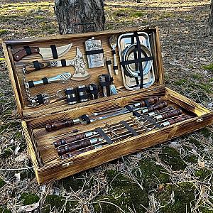 Набір шампурів "ОСКАР" у дерев'яному кейсі