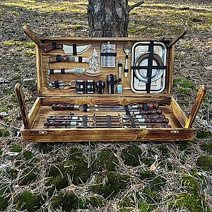 Набір шампурів "ОСКАР" у дерев'яному кейсі