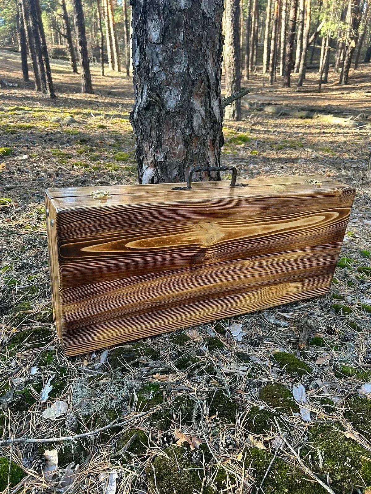 Набір шампурів "ОСКАР" у дерев'яному кейсі