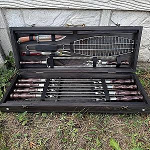 Дерев’яний кейс із набором шампурів «МУСКАТ»