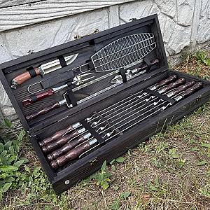 Дерев’яний кейс із набором шампурів «МУСКАТ»