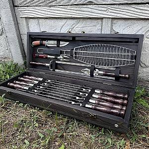 Дерев’яний кейс із набором шампурів «МУСКАТ»