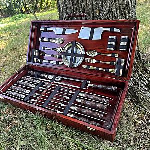 Дерев’яний кейс із набором шампурів «РУБІН»