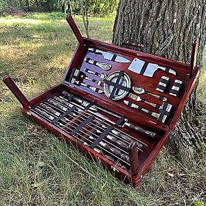 Дерев’яний кейс із набором шампурів «РУБІН»