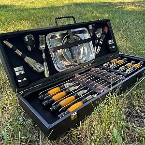 Дерев'яний кейс із набором шампурів «ШАРМ»