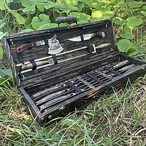 Дерев'яний кейс із набором шампурів «АКЕЛА»