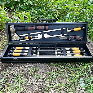 Дерев’яний кейс «ТРОФЕЙ» з набором шампурів