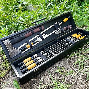 Дерев’яний кейс «ТРОФЕЙ» з набором шампурів