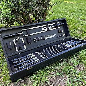 Набір «ЛОСК»: шампури у дерев'яному кейсі