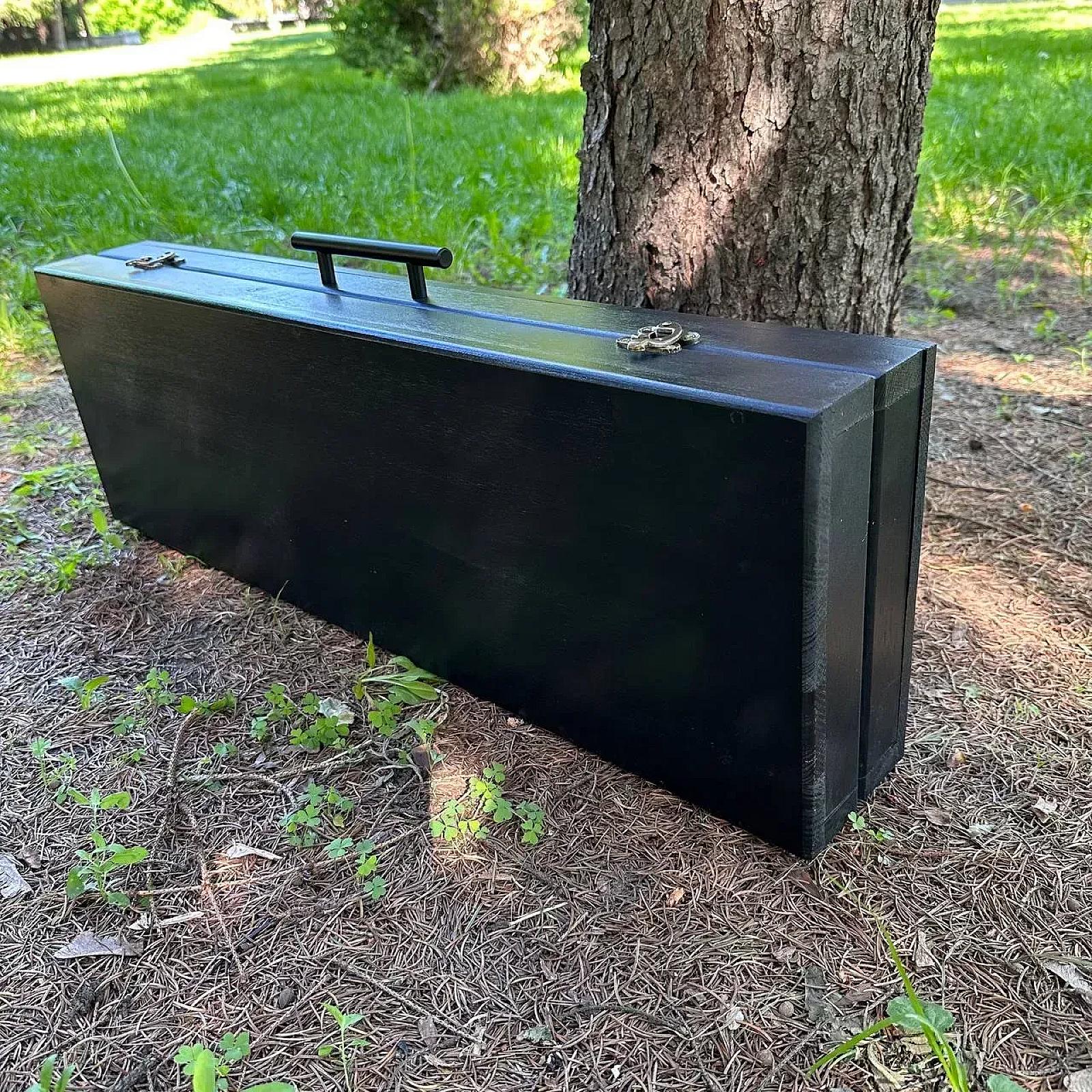 Дерев'яний кейс із набором шампурів «СКЕЛЯ»