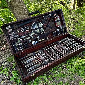 Дерев'яний кейс із набором шампурів "new Принц"