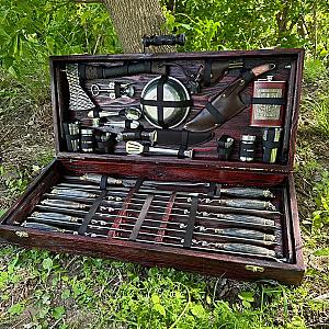 Дерев'яний кейс із набором шампурів "new Принц"