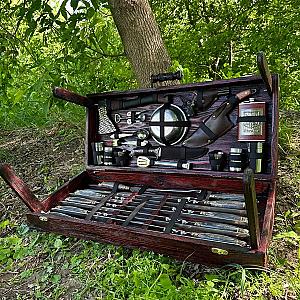 Дерев'яний кейс із набором шампурів "new Принц"