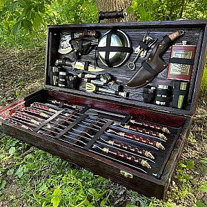 Дерев'яний кейс із набором шампурів «new Принц 2»