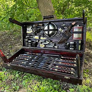 Дерев'яний кейс із набором шампурів «new Принц 2»