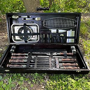 Дерев’яний кейс "ФОРД" з набором шампурів