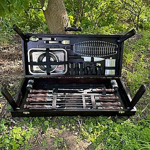 Дерев’яний кейс "ФОРД" з набором шампурів