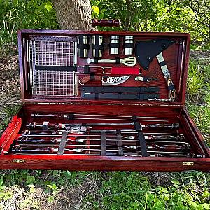 Дерев'яний кейс із набором шампурів «ЧИЛІ»