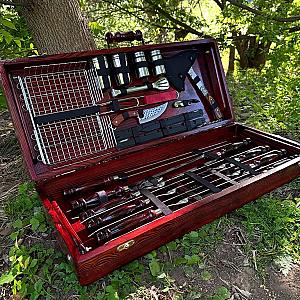 Дерев'яний кейс із набором шампурів «ЧИЛІ»