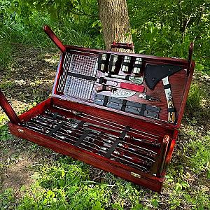 Дерев'яний кейс із набором шампурів «ЧИЛІ»