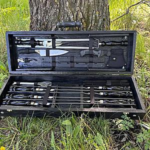 Дерев’яний кейс із набором шампурів «ШВАРЦ»