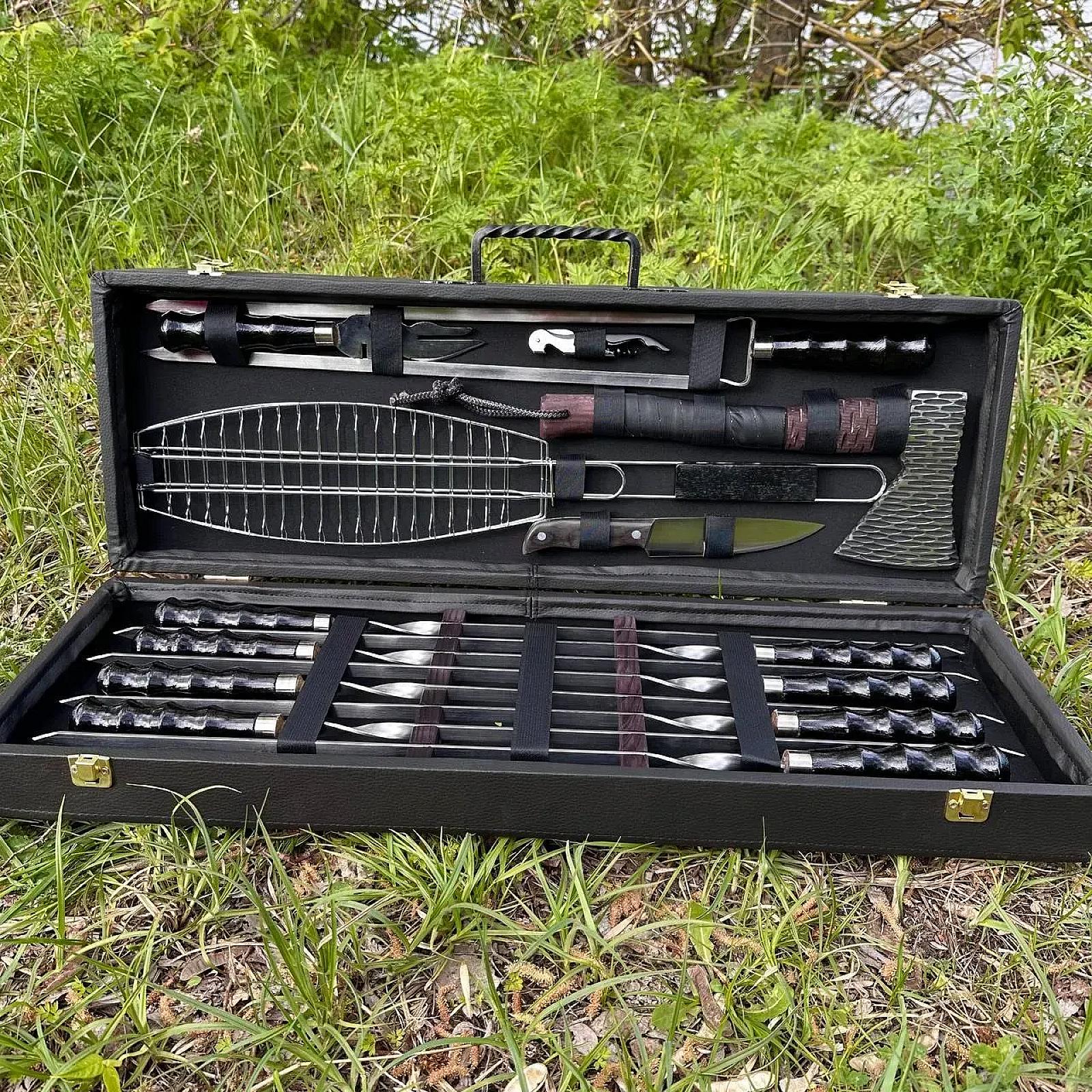 Дерев’яний кейс із набором шампурів «КОНГО»