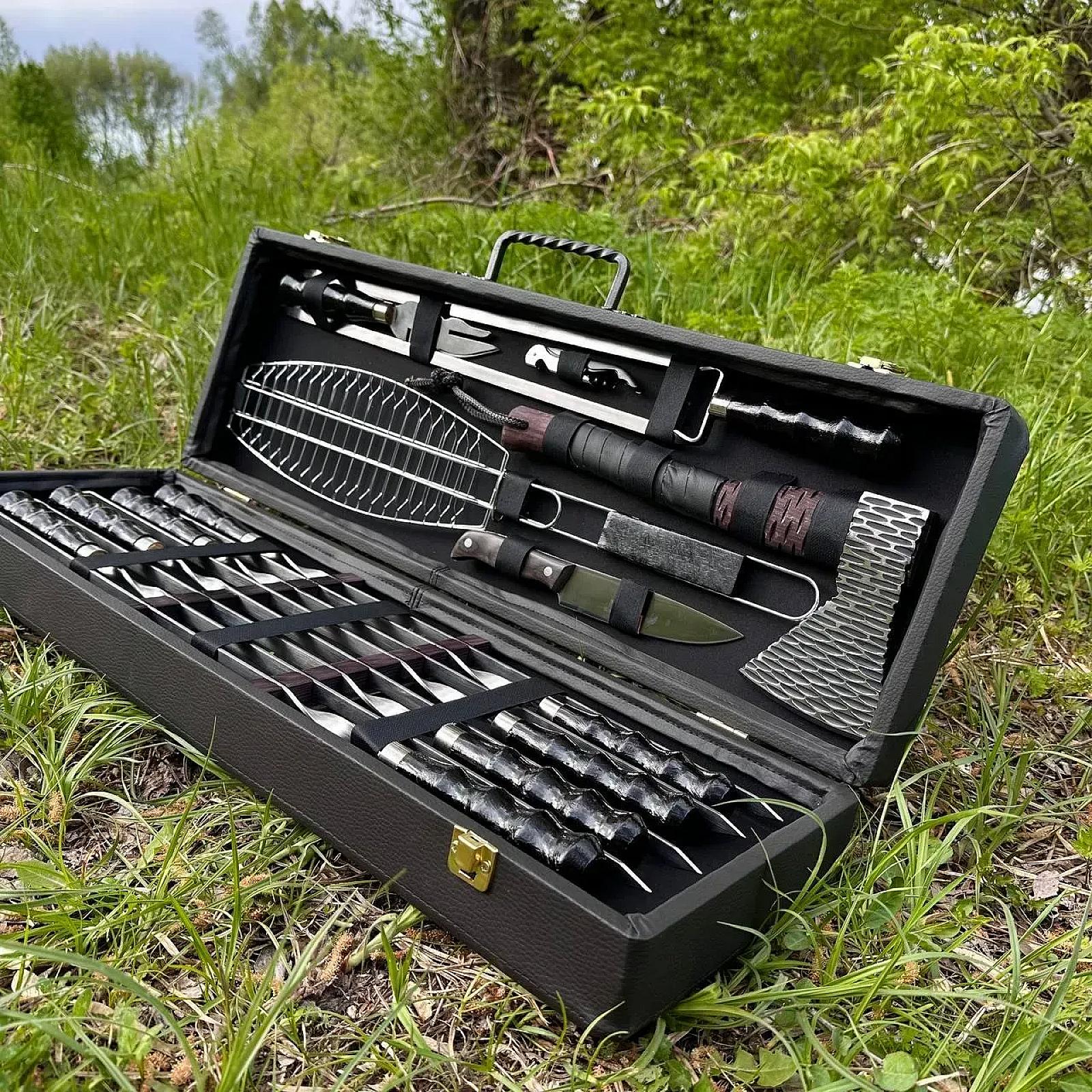 Дерев’яний кейс із набором шампурів «КОНГО»