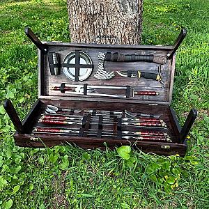 Дерев'яний кейс «ЛОРД» із набором шампурів