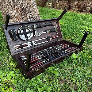 Дерев'яний кейс «ЛОРД» із набором шампурів