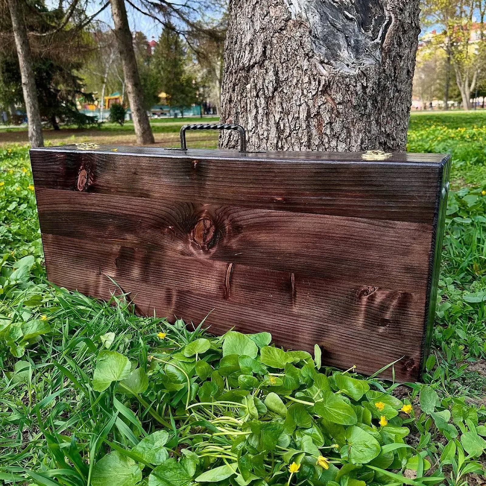 Дерев'яний кейс «ЛОРД» із набором шампурів