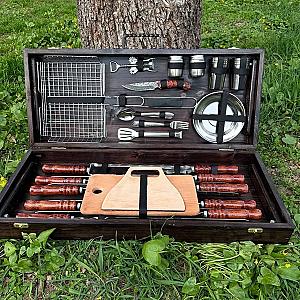 Ваше повідомлення Кейс дерев'яний «ЧЕСТЕР» з набором шампурів