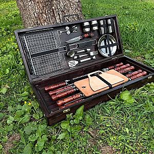 Ваше повідомлення Кейс дерев'яний «ЧЕСТЕР» з набором шампурів