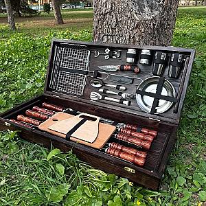 Ваше повідомлення Кейс дерев'яний «ЧЕСТЕР» з набором шампурів