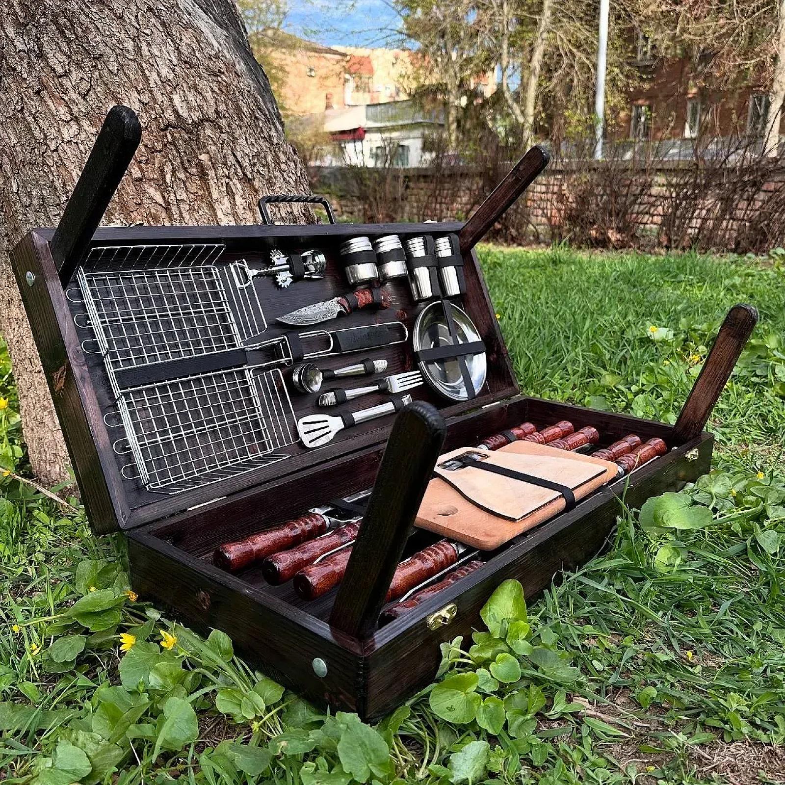 Ваше повідомлення Кейс дерев'яний «ЧЕСТЕР» з набором шампурів