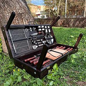 Ваше повідомлення Кейс дерев'яний «ЧЕСТЕР» з набором шампурів