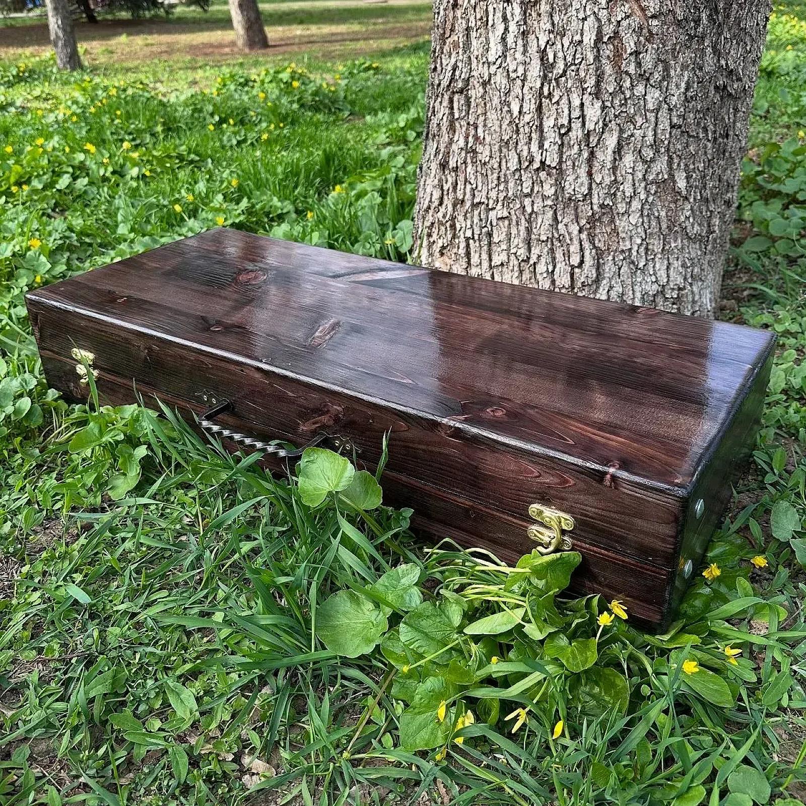 Ваше повідомлення Кейс дерев'яний «ЧЕСТЕР» з набором шампурів