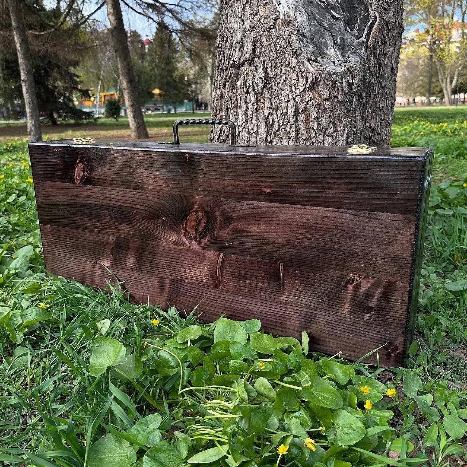 Ваше повідомлення Кейс дерев'яний «ЧЕСТЕР» з набором шампурів