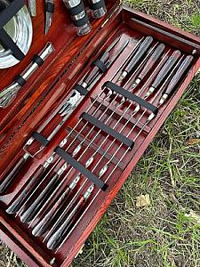 Дерев'яний кейс із набором шампурів «МАРС»