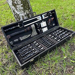 Дерев'яний кейс із набором шампурів "ЯГУАР"