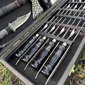 Дерев'яний кейс із набором шампурів "ЯГУАР"