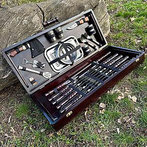 "БРУКЛІН" — шампури у дерев'яному кейсі (набір)