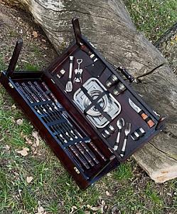 "БРУКЛІН" — шампури у дерев'яному кейсі (набір)