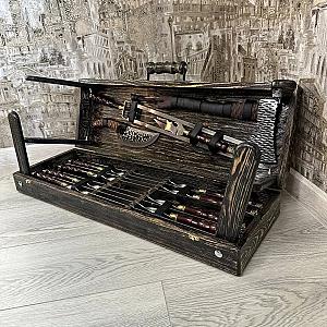 Набір шампурів «КАБАН» у дерев'яному кейсі