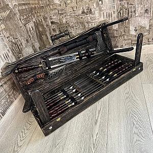 Набір шампурів «КАБАН» у дерев'яному кейсі