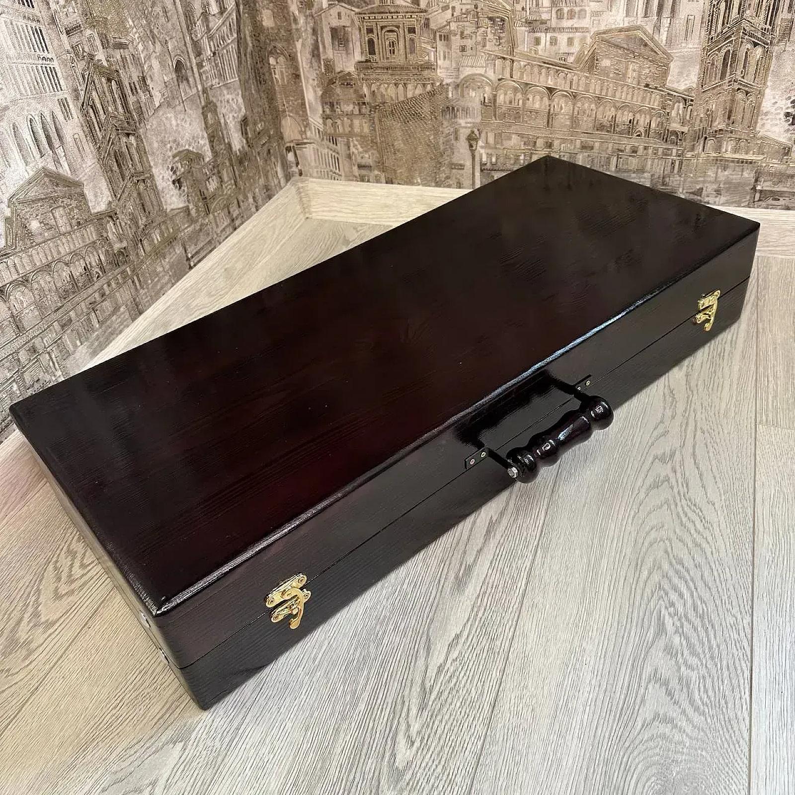 Дерев'яний кейс із набором шампурів «МАГНАТ»